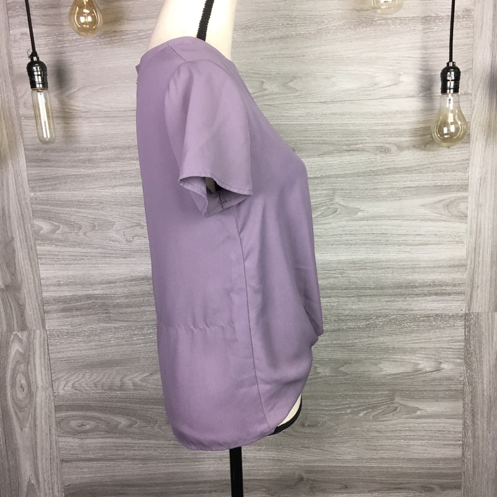 Pink Rose Knot Tee W/ zipper back Size S - Picture 3 of 6